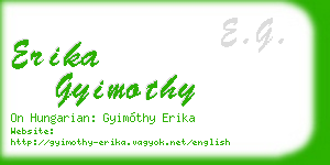 erika gyimothy business card