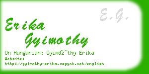 erika gyimothy business card